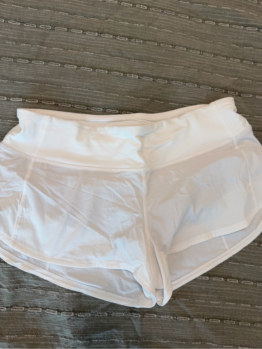 Lululemon White Athletic Lounge Shorts